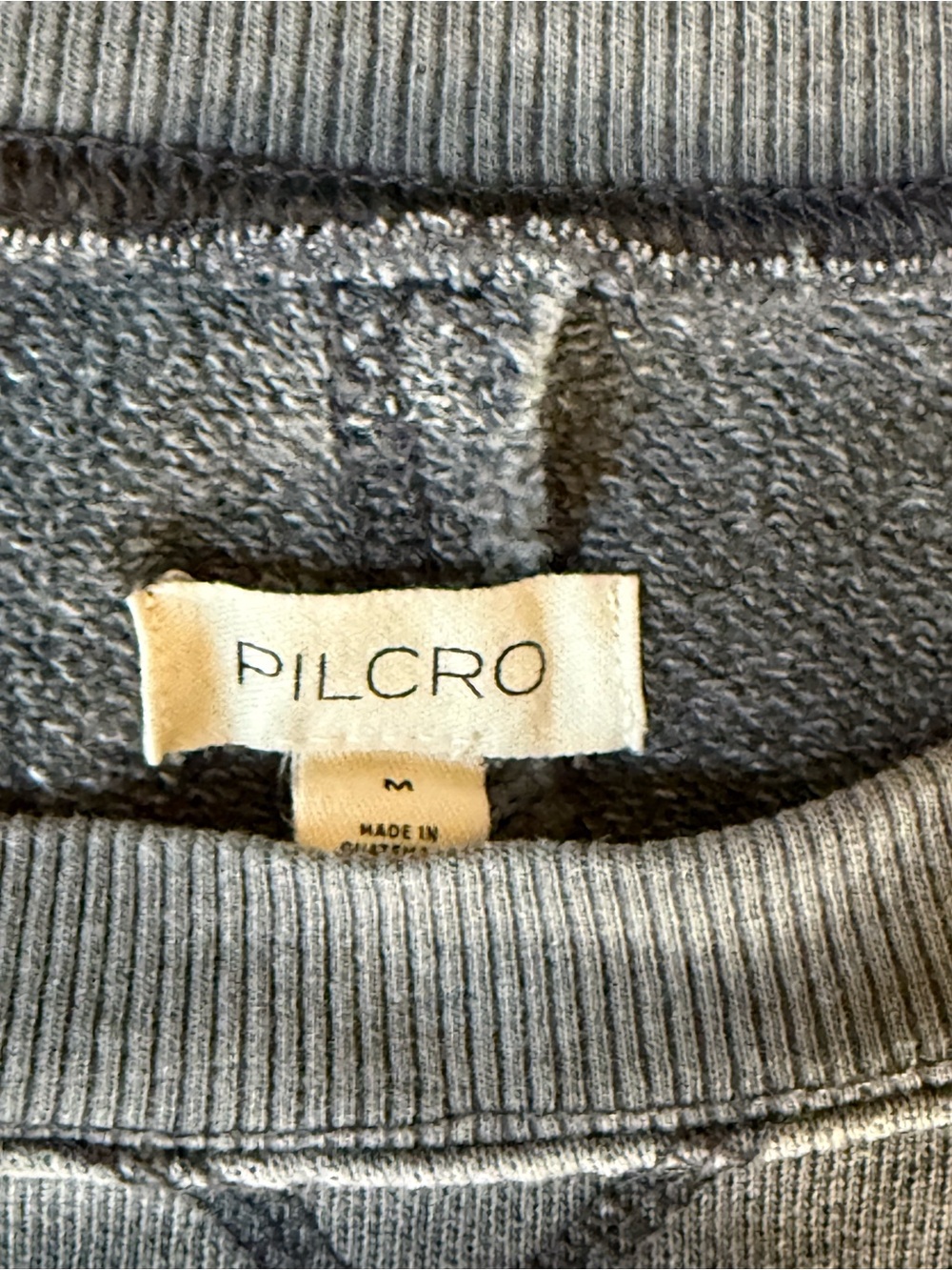 Pilcro Niki Bubble Sweatshirt in Charcoal - Picture 8 of 12